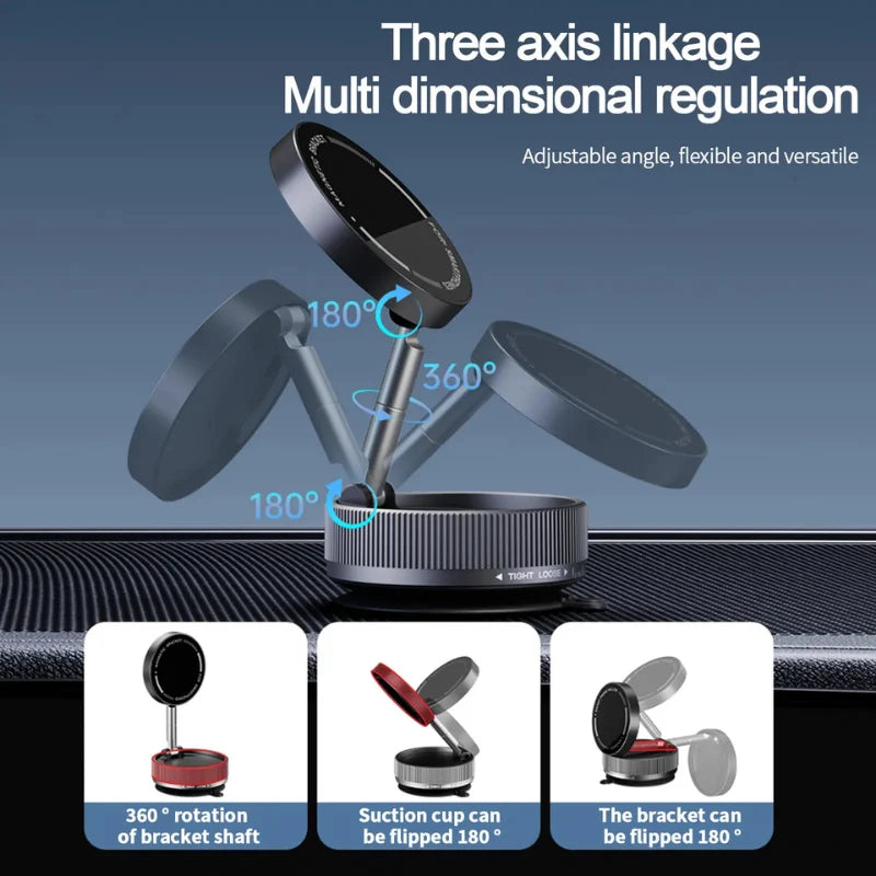 Vacuum Magnetic Suction Phone Holder