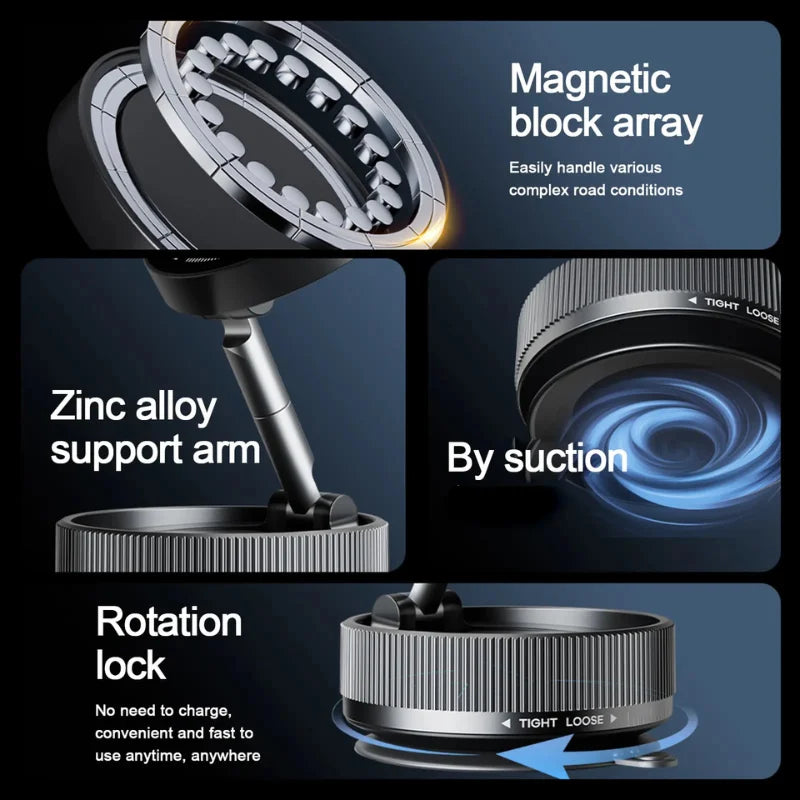 Vacuum Magnetic Suction Phone Holder