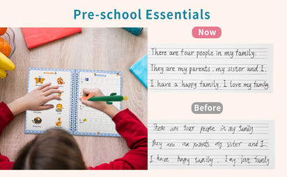 Magic Book Set of 2 ( 8 Book +20 Refill +2 Pen+2 Grip)