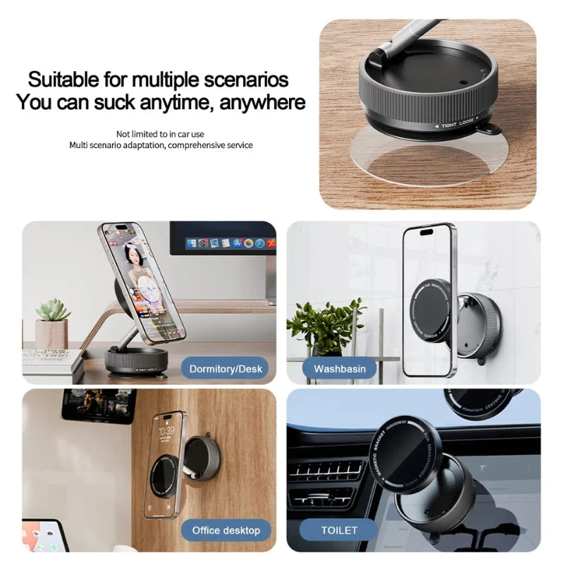 Vacuum Magnetic Suction Phone Holder