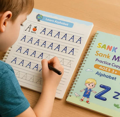 Magic Book Set of 2 ( 8 Book +20 Refill +2 Pen+2 Grip)