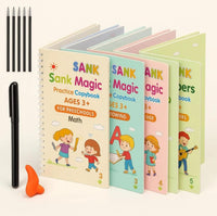 Magic Book Set of 2 ( 8 Book +20 Refill +2 Pen+2 Grip)