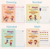 Magic Book Set of 2 ( 8 Book +20 Refill +2 Pen+2 Grip)