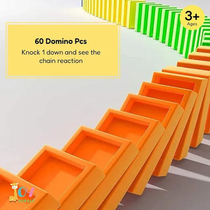 Train Toy Domino Set for Kids – BPA-Free Plastic with Sound Effects